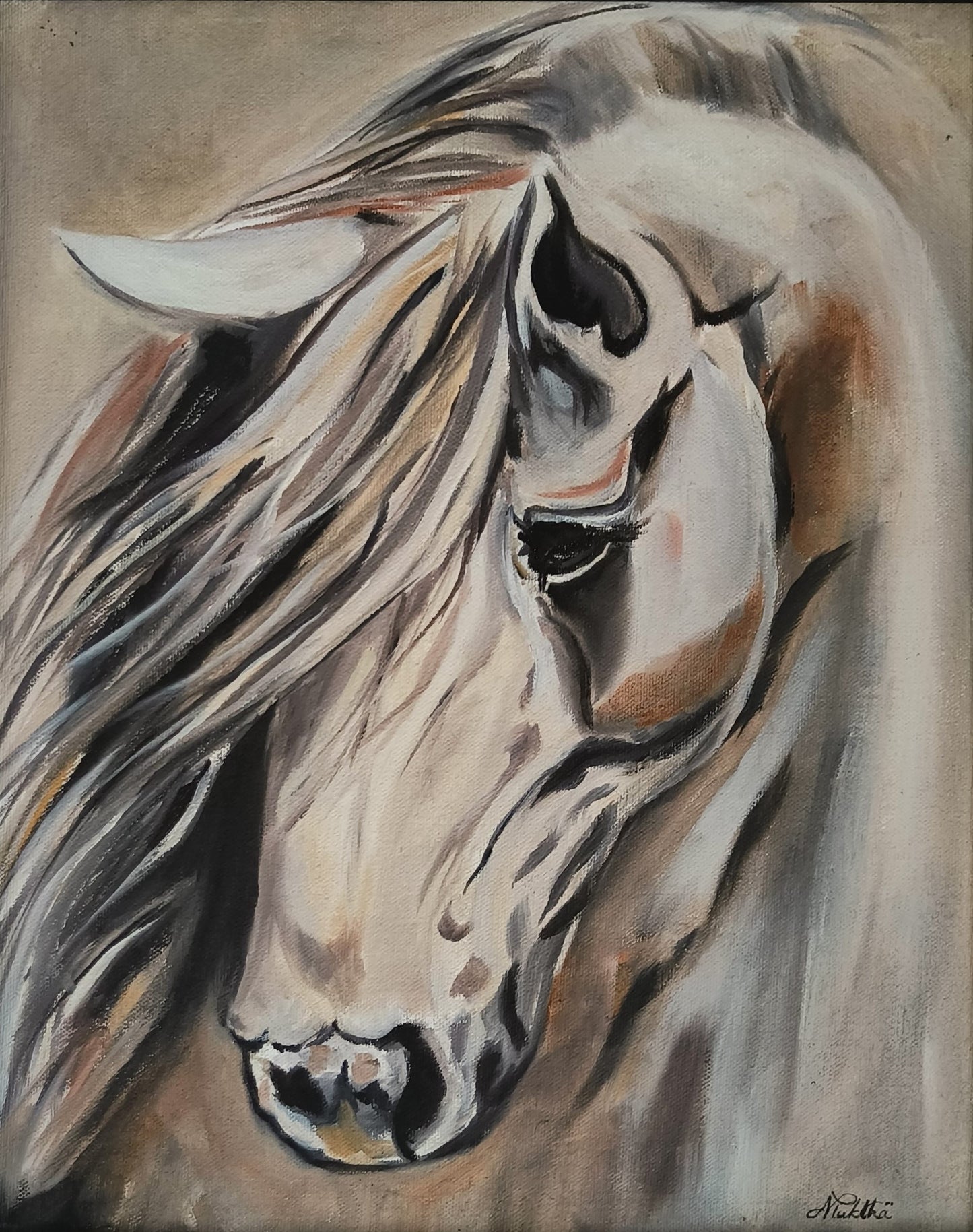 Gentle Gaze | Hand painted horse