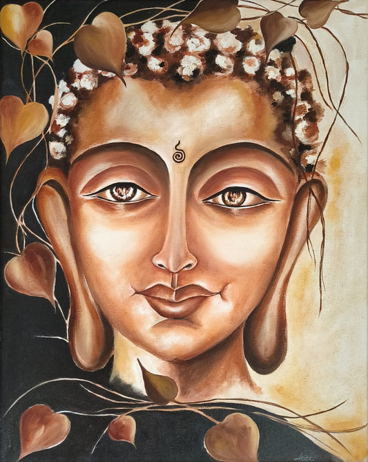 Serene Compassion | Hand painted Buddha